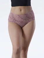 Высокие трусики Wings Maxi с принтом в виде крыльев (Размер: XL) (Цвет: бордовый)