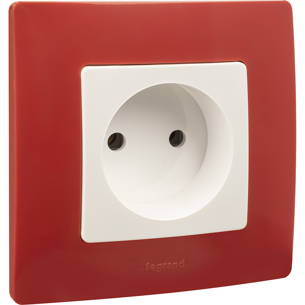 Розетка без заземления без шторок 16А 250В белый ETIKA Legrand