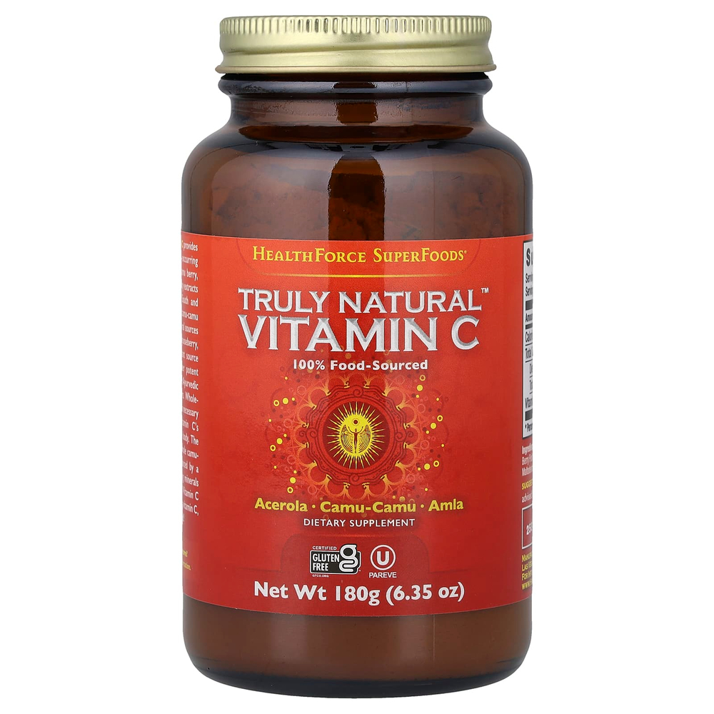 HealthForce Superfoods, Truly Natural™, витамин C, 180 г (6,35 унции)