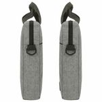 Сумка портфель HEIKKI PERSPECTIVE (ХЕЙКИ) с отделением для ноутбука 15,6", с карманом, серая, 29х40х7 см, 272595