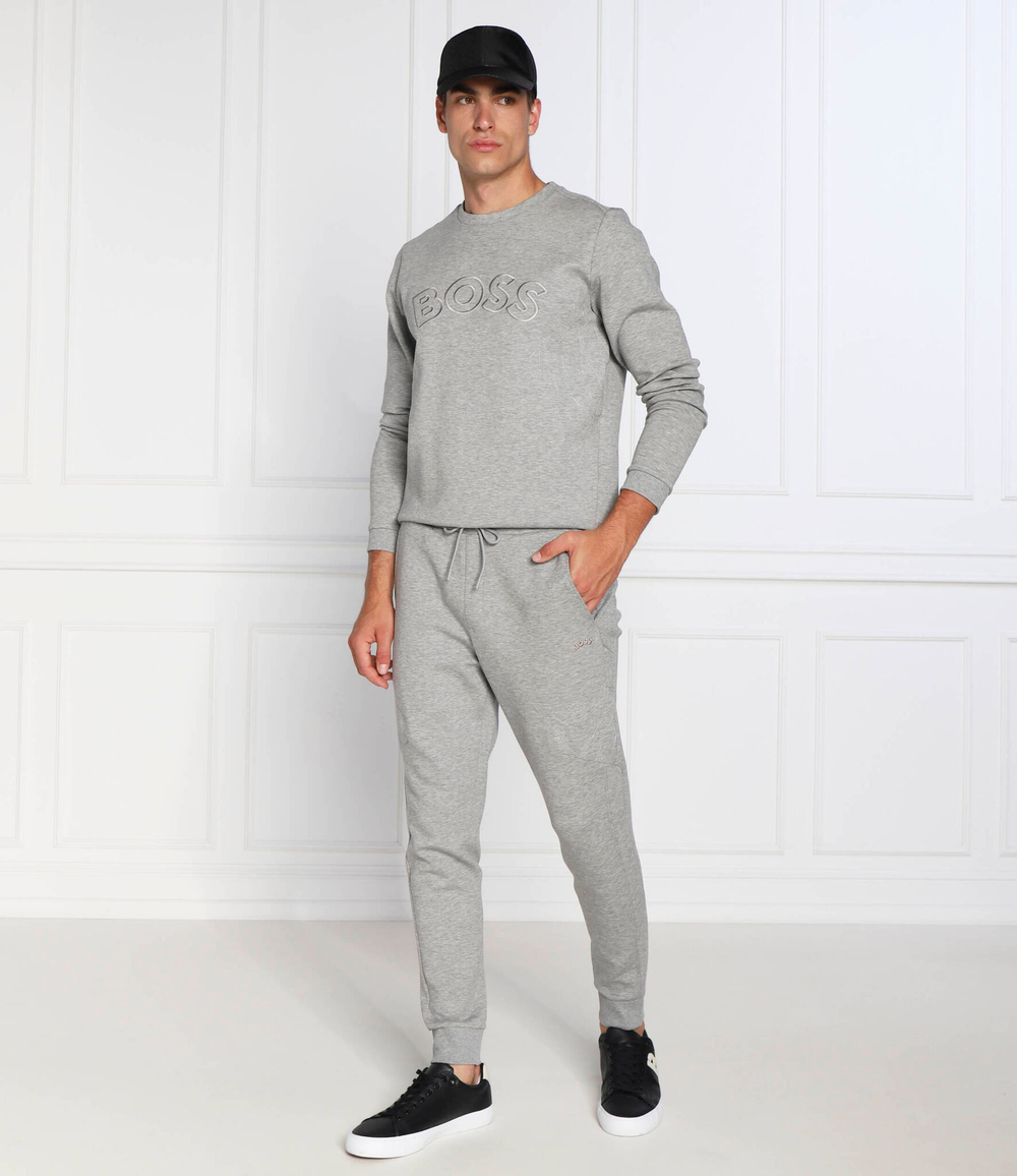 Худи salbo iconic BOSS GREEN - серый(50477122)