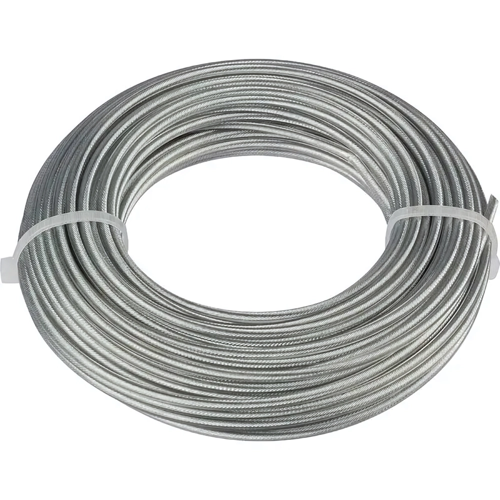 Леска для триммеров 2,4 мм*15м (Круг с металлическим стержнем)