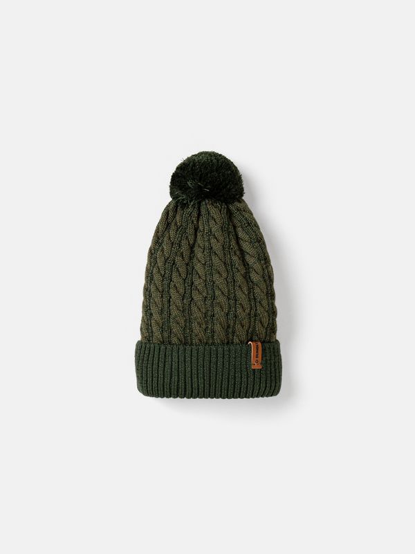 Шапка зимняя из смесовой шерсти с флисовым подкладом 