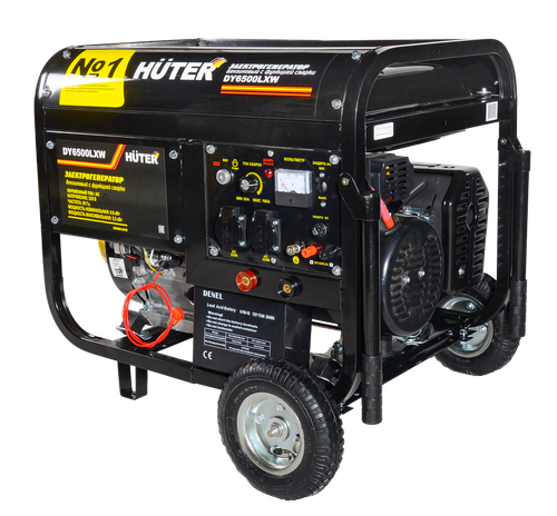 Сварочный бензогенератор HUTER DY6500LXW - [5 кВт / 220V]