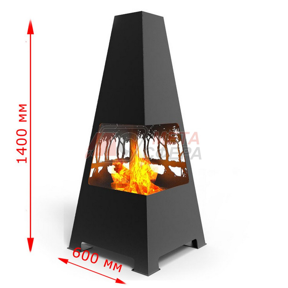 Уличный камин Закат