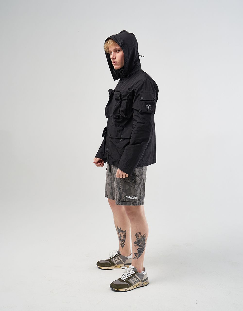 Куртка We Don’t Care Swiss M70 Crinkle Nylon Jacket Black