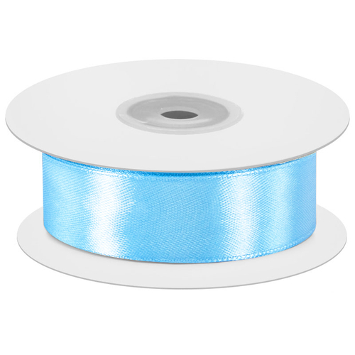 Лента атлас голубой 2,5 см