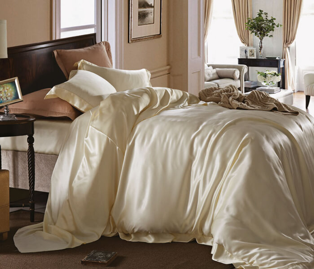 Простыня 240x260 OnSilk Sharm слоновая кость