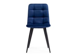 Стул на металлокаркасе Чилли велюр синий / черный