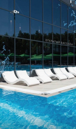 Шезлонг-лежак плетеный Tagliamento Santorini, белый