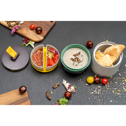 Супница 800мл Smart Solutions Meals светло-серая/зеленая