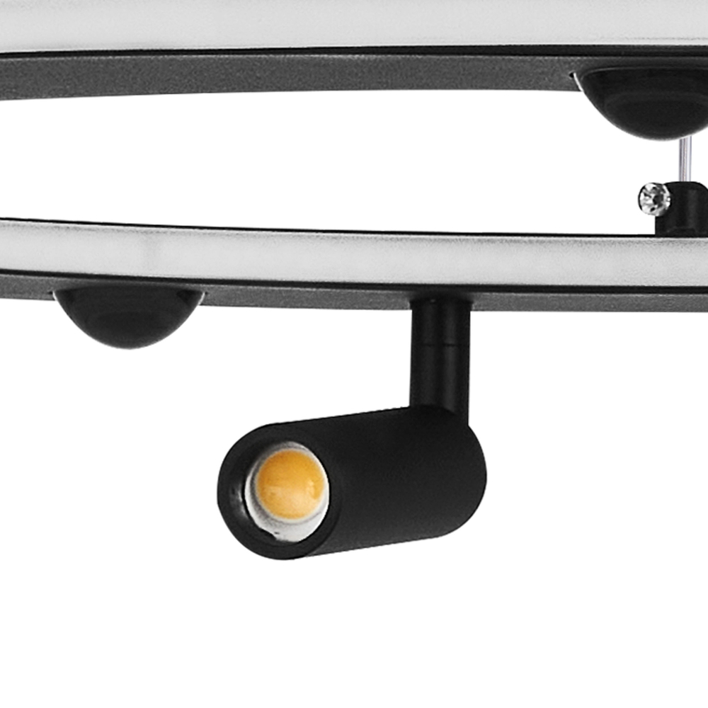 740467 Люстра DIVE LED 90W 4900LM G ЧЕРНЫЙ 3000-6000К