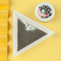 1325 Бульонки металлические чёрные 0.8 мм (10 г)