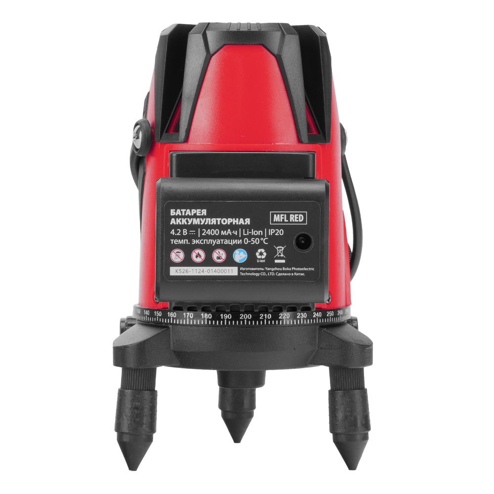 Лазерный уровень MFL RED, 30 м, красный луч, акк. Li 2400 mAh, сумка, резьба 5/8" MTX