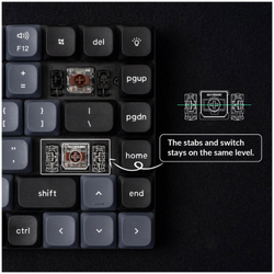 Клавиатура Keychron K3 Pro (Blue Switch) Wireless RGB Black (K3P-H2)
