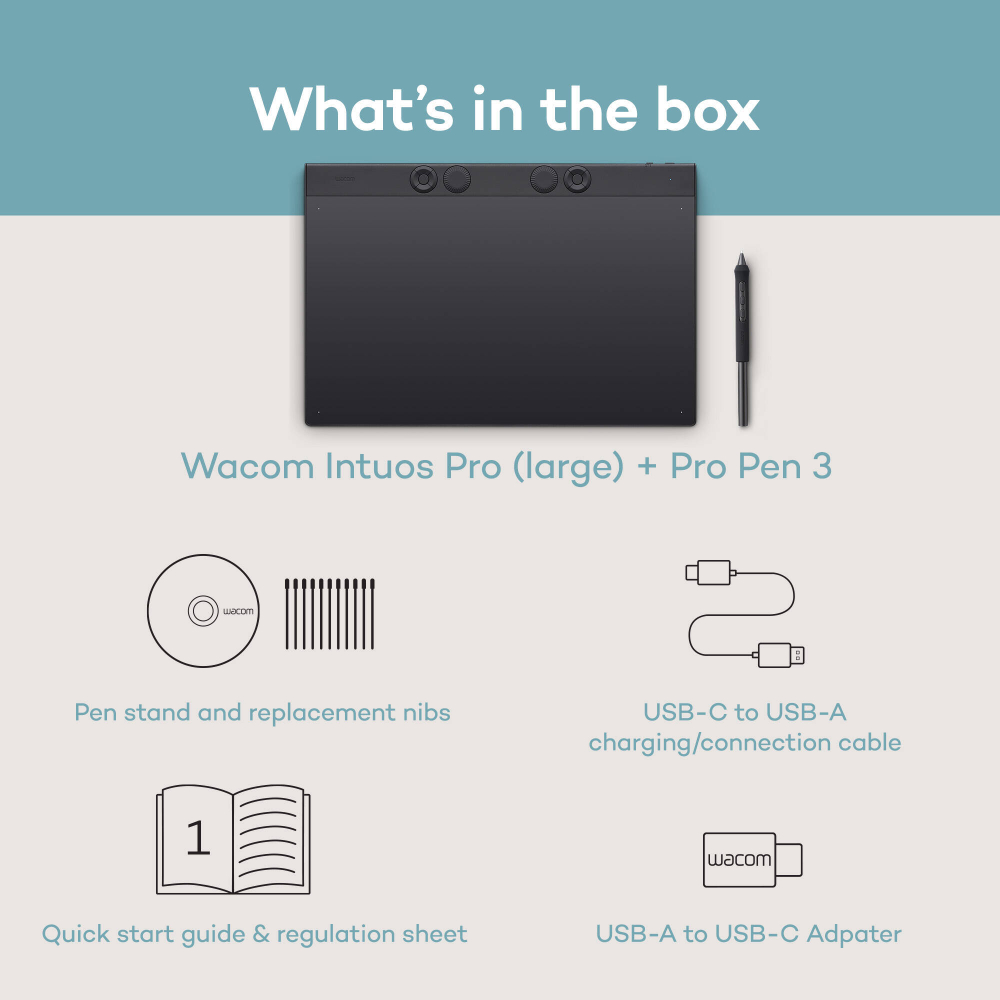 Графический планшет Wacom Intuos Pro Creative Pen Tablet Large (2025)