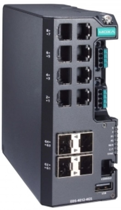 Коммутатор управляемый MOXA EDS-4012-4GS-LV-T