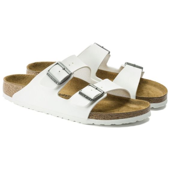 Birkenstock Arizona Series Слипоны Белый Унисекс