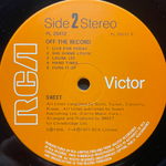 Sweet ‎– Off The Record (Англия 1977г.)
