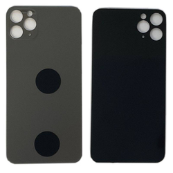 Задняя крышка для Apple iPhone 11 Pro Max Серый ( широкий вырез под камеру) - Премиум