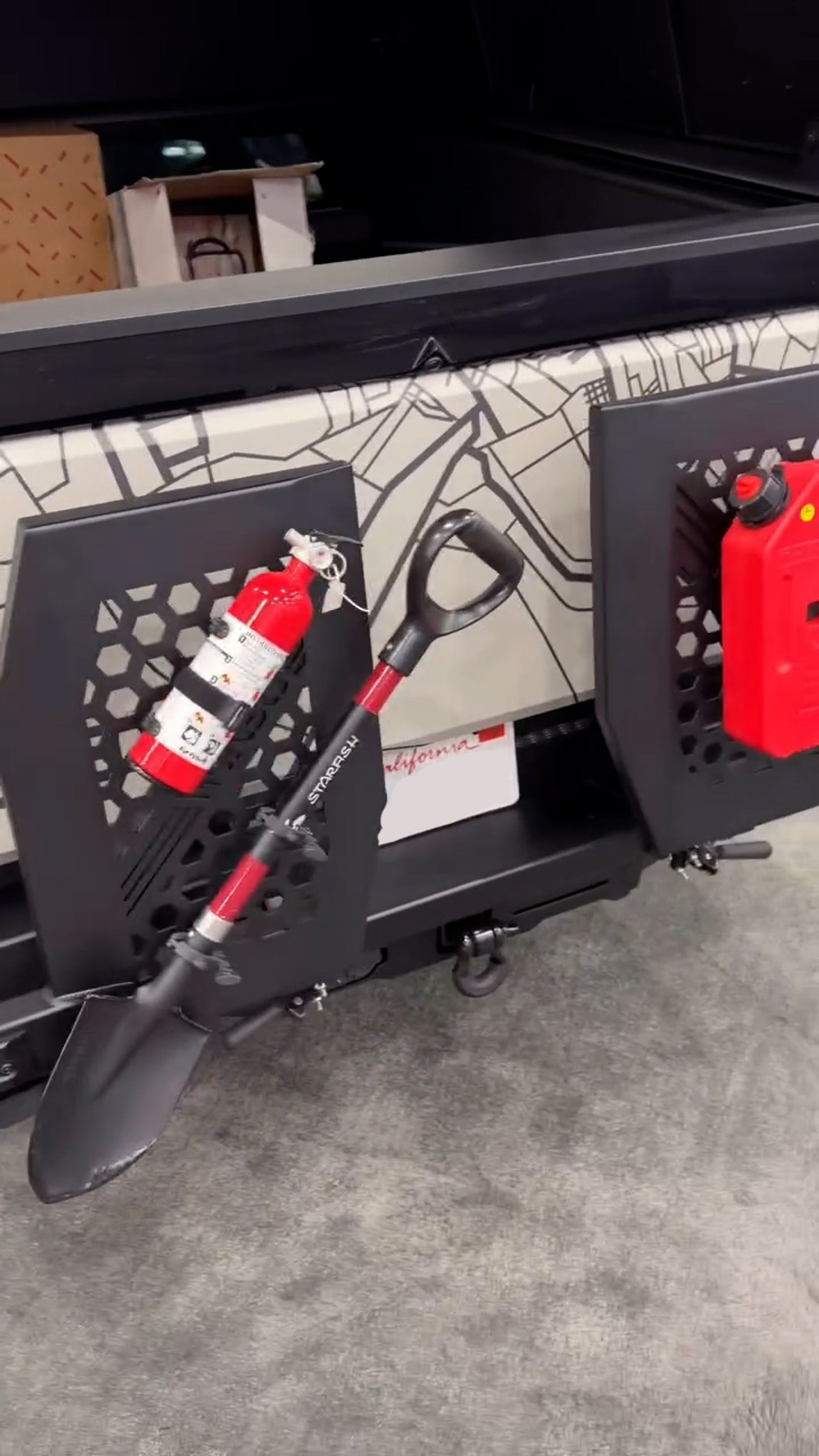 Обвес с платформой на крышу для Tesla Cybertruck 2023+ Тесла Кибертрак доп.свет на крышу стальной бампер защитный тюнинг