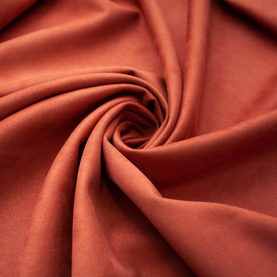 Замша искусственная, теракотовая