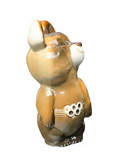 Фарфоровая статуэтка "Олимпийский мишка" ЛФЗ