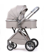 Коляска-трансформер 2в1 Luxmom V2 (V8+C), коричневый цвет