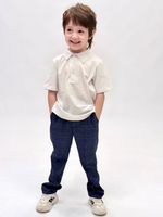 Комплект (пиджак, брюки, поло) для мальчика 6-9 лет Fleur de Vie