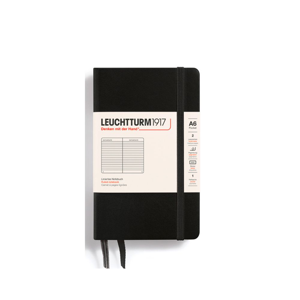 Блокнот Leuchtturm1917 Classic A6 в линейку с твердой обложкой (334821)