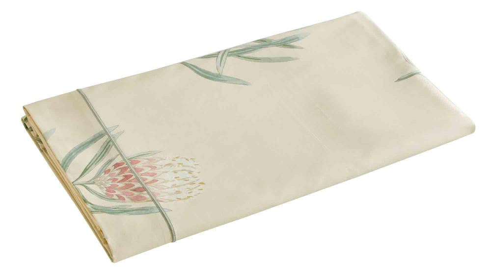 Постельное белье 2 спальное евро Blanc des Vosges Esquisse Sauge