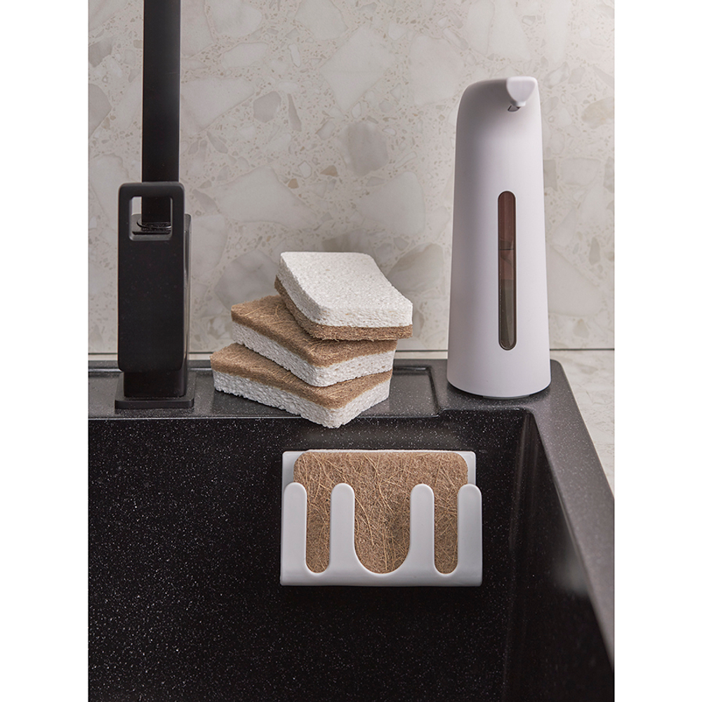 Держатель губки для мытья посуды jaw, белый