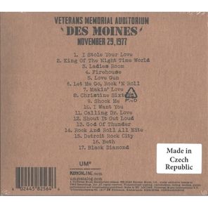 Kiss / Off The Soundboard - Live in Des Moines (CD)