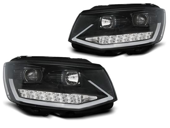 Передние фары BLACK TUBE LIGHT LED DRL для Volkswagen T6