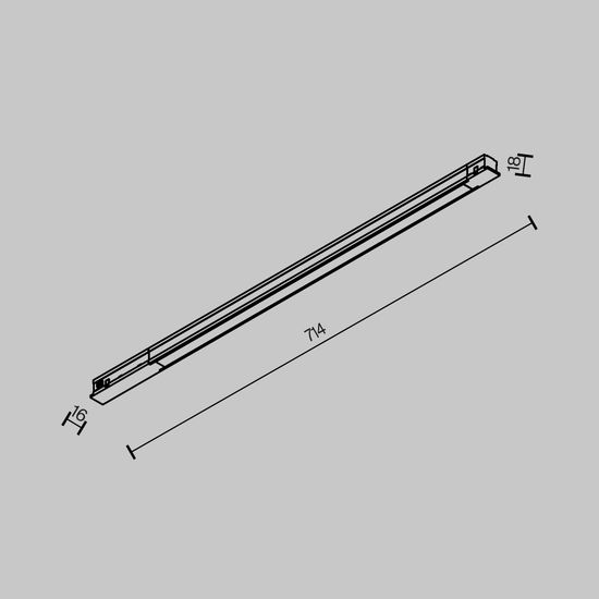 Трековый светильник Technical TR231-2-15W4K-B