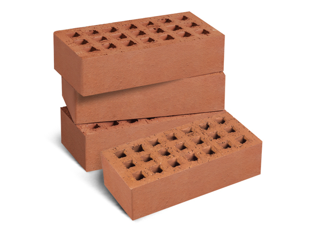 Кирпич рядовой пустотелый одинарный терракотовый М-150 К-1; 250*120*65 (поддон 424шт) КЕММА