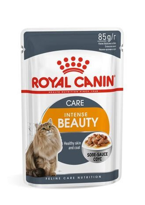 Royal Canin Hair & Skin (В соусе) Влажный корм для взрослых кошек для здоровья кожи и шерсти, 85 г