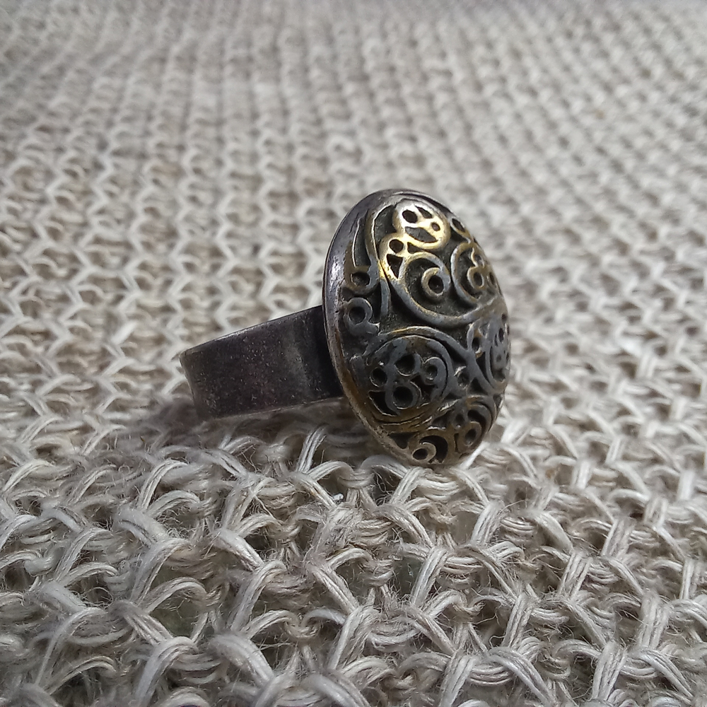 Кольцо узорчатое