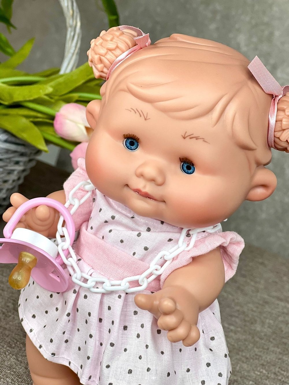 Пупс Nines 26см PEPOTE с закрыв.глазками (N814K2)
