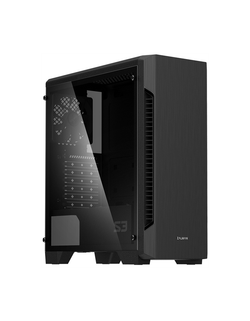 Корпус ZALMAN S3 TG, ATX, BLACK, TEMPERED GLASS WINDOW, 2x3.5", 2x2.5", 2xUSB2.0, 1xUSB3.0, FRONT 2x120mm