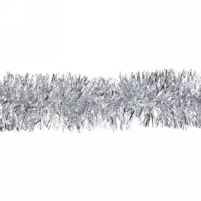 Мишура 2 м 6 см «Изумрудный блеск», Серебро