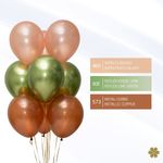 Шар (12''/30 см) Reflex, Зеркальный блеск, Лайм (931), хром, 10 шт.