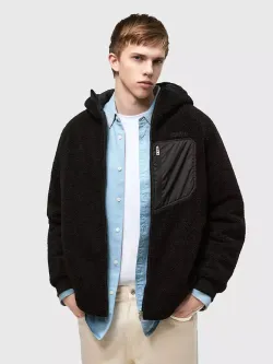 Куртка мужская из "пушистого" флиса KAYUM NORPPA черный
