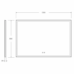 Зеркало BelBagno SPC-GRT-1200-800-LED-TCH-SND 120х80
