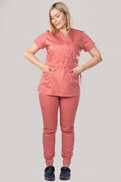 Костюм медицинский женский 386 ТЕРРАКОТ