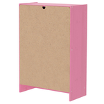 Розовый деревянный комод Раст с 4 ящиками для хранения вещей и игрушек с органайзерами, из массива сосны