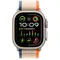 Часы Apple Watch Ultra 2, 2023, 49 мм, титан светлого цвета, ремешок Trail цвета «оранжевый/бежевый»