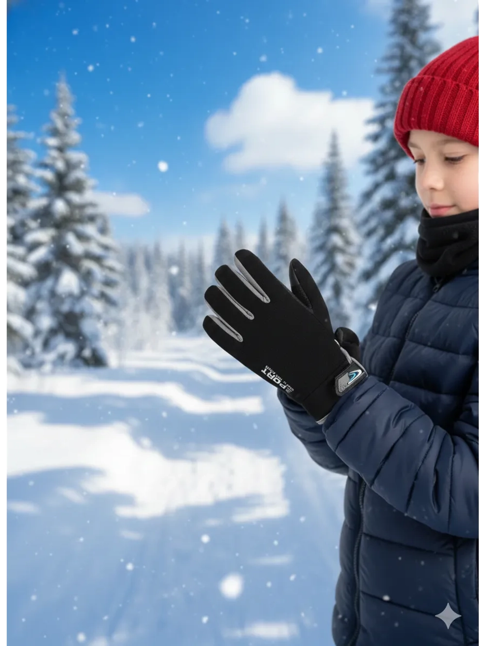 Перчатки зимние сенсорные утепленные