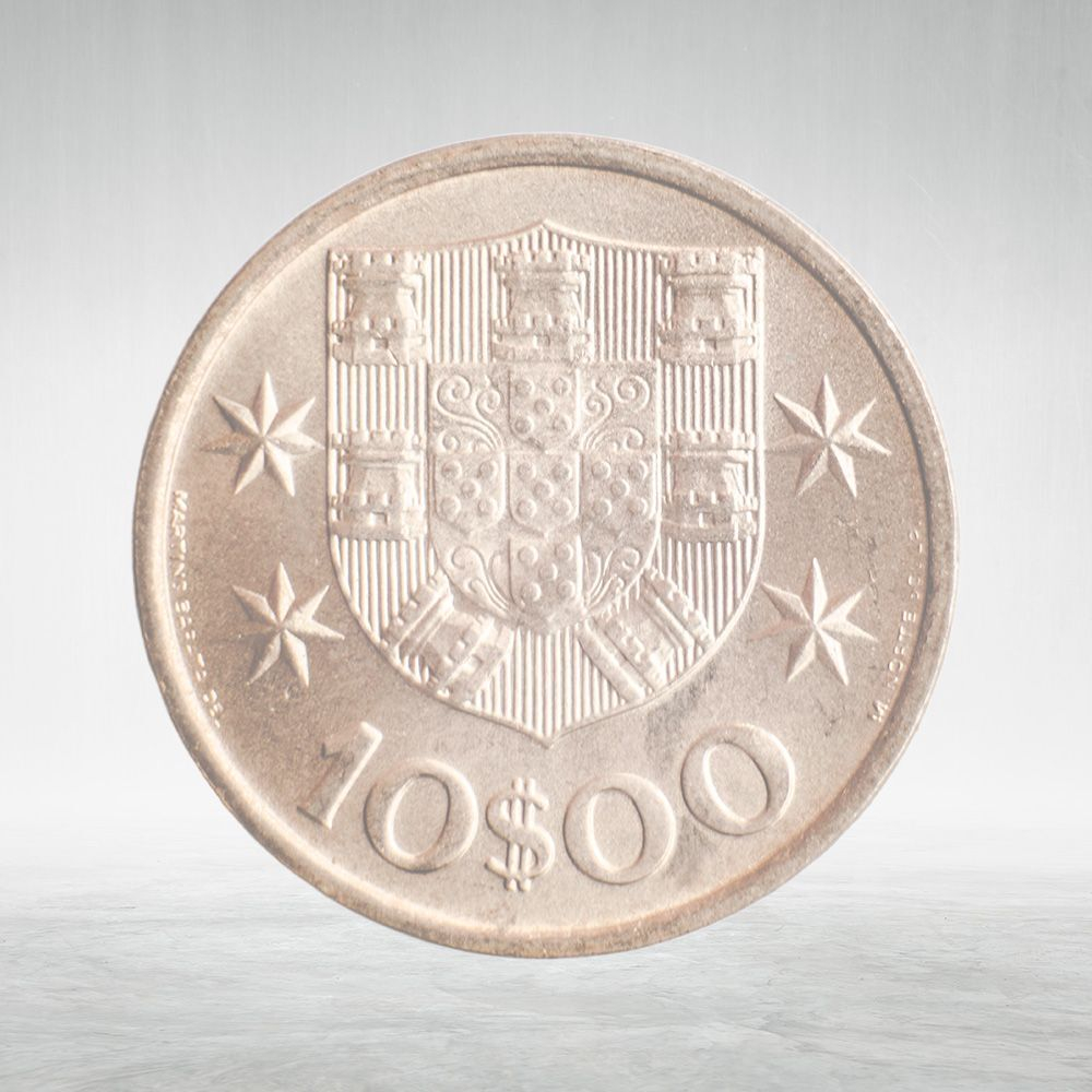 Portugal, 10 Escudos, 1973, VF