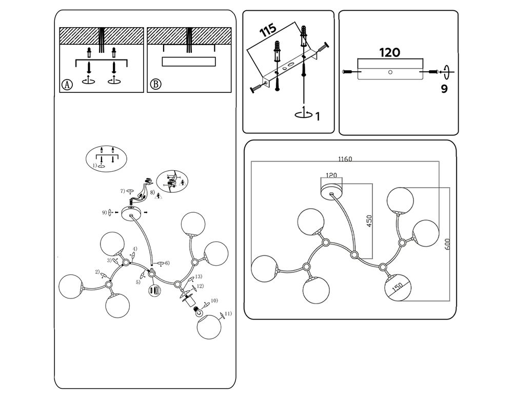Ambrella Подвесной светильник Modern TR2555